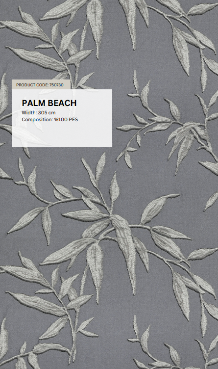 Palm Beach Desen Fon Perde